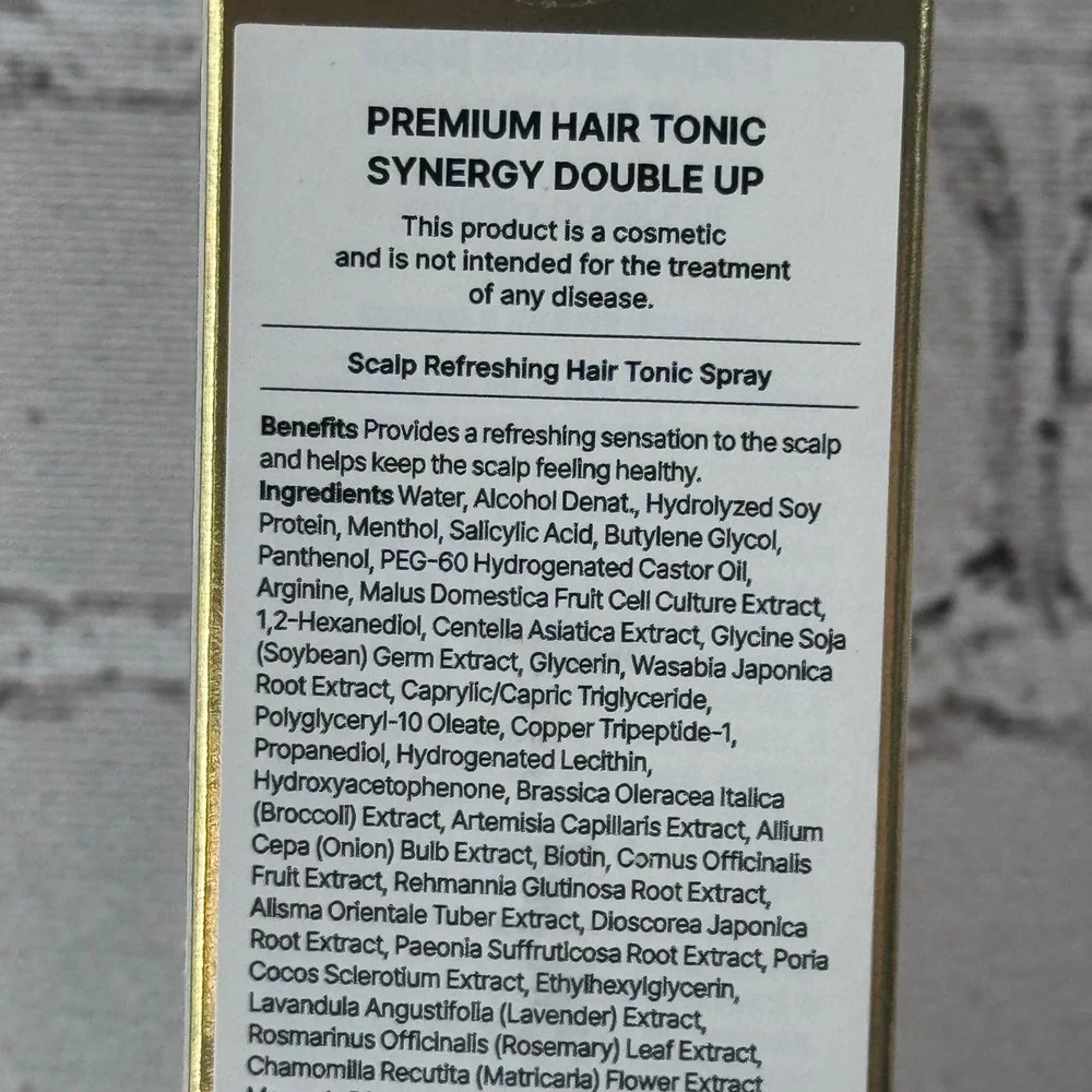 Terapic Premium Hair Tonic Scalp Serum 160ml Gold Edition New Synergy Double Up